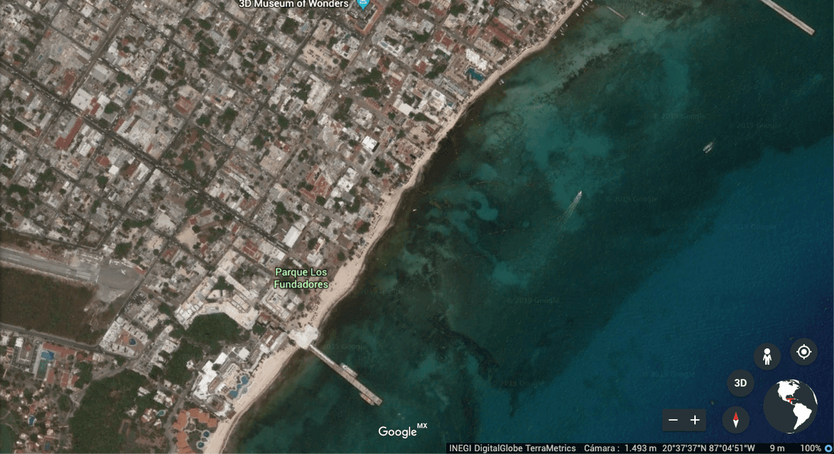 El sargazo ya aparece hasta en Google Earth