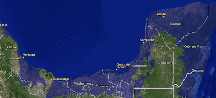 Estos lugares de la Península de Yucatán en riesgo de hundirse por calentamiento global