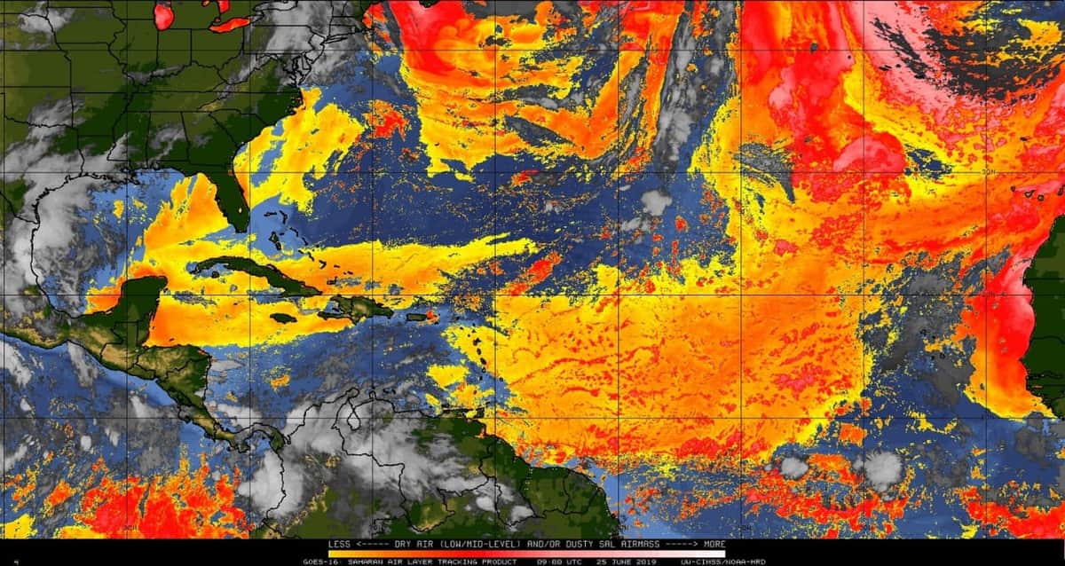 Disminuye presencia del polvo del Sahara en Quintana Roo
