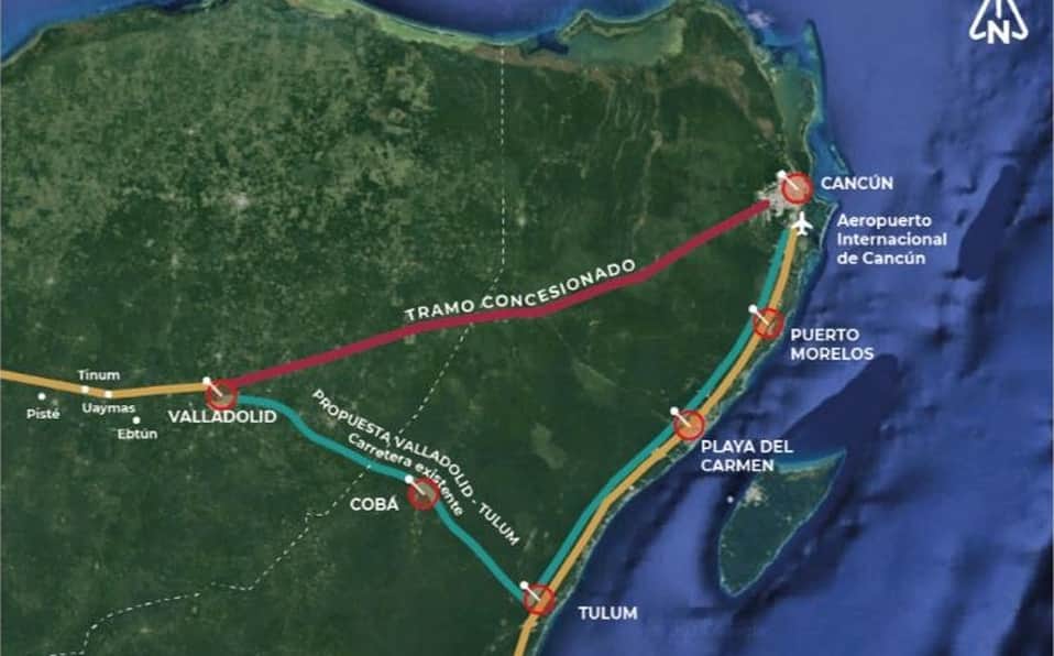 Anuncian cambio de ruta del Tren Maya y ahorro de 5 mil 500 millones de pesos