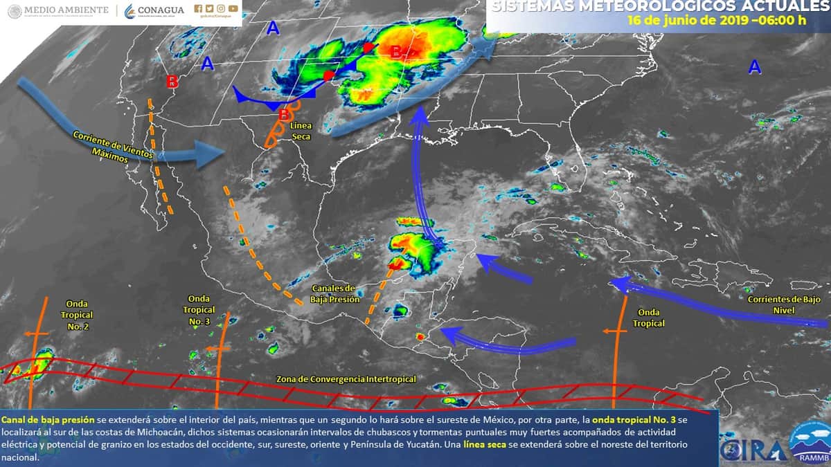 Clima: Domingo caluroso con probables lluvias aisladas