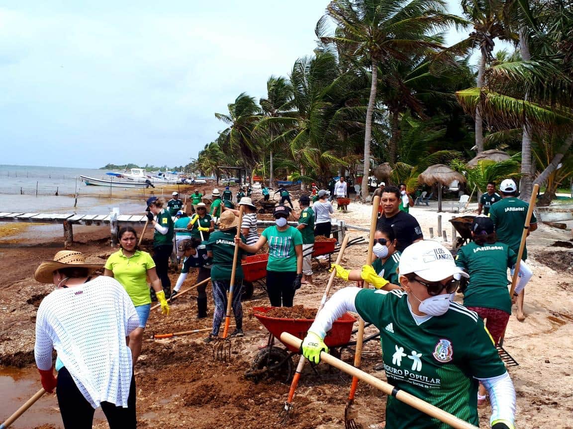 Unidos por Quintana Roo participa en jornada de limpieza de playas en Cancún y Mahahual