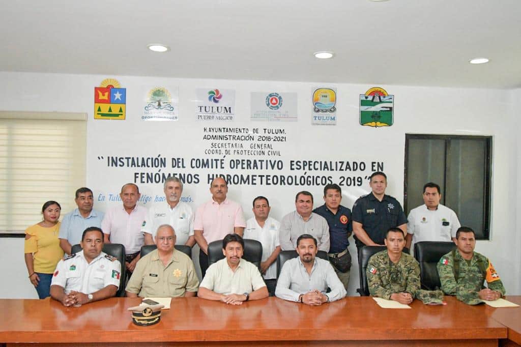 Tulum instala su Comité Operativo Especializado en Fenómenos Hidrometeorológicos 2019