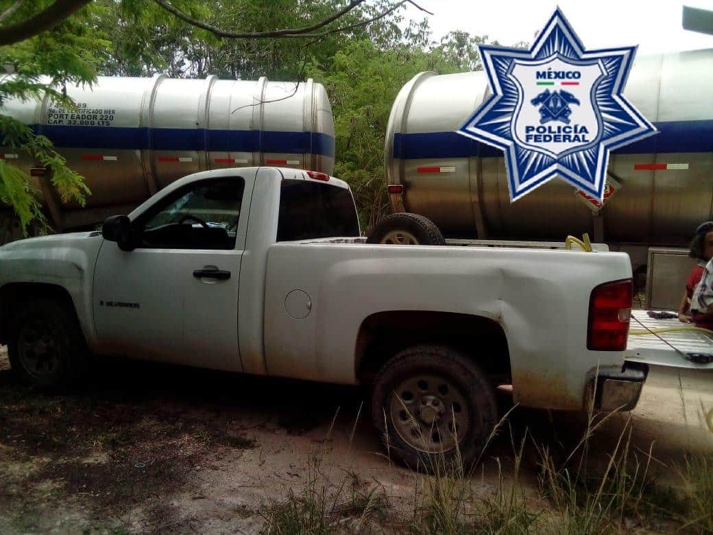 Aseguran Policía Federal a tres huachicoleros en Chetumal