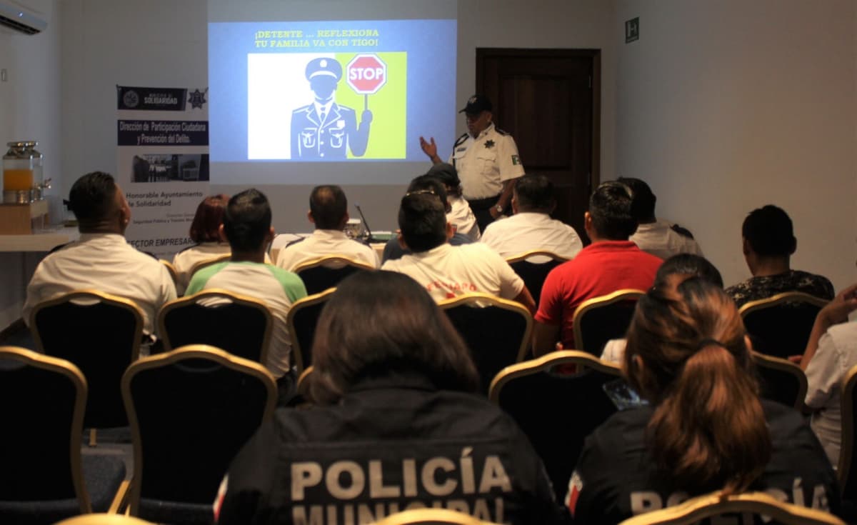Policía de Solidaridad implementa pláticas de cultura vial a empresas del municipio