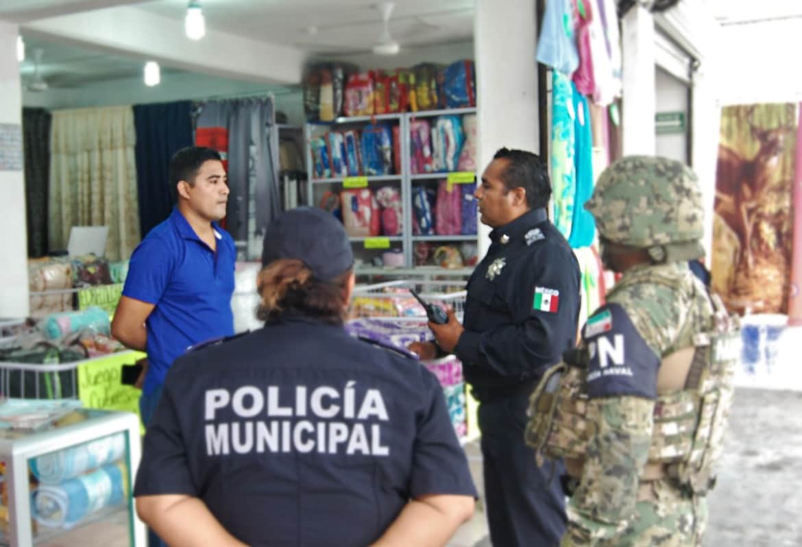 Policía de Solidaridad realiza operativos de seguridad en calles del municipio