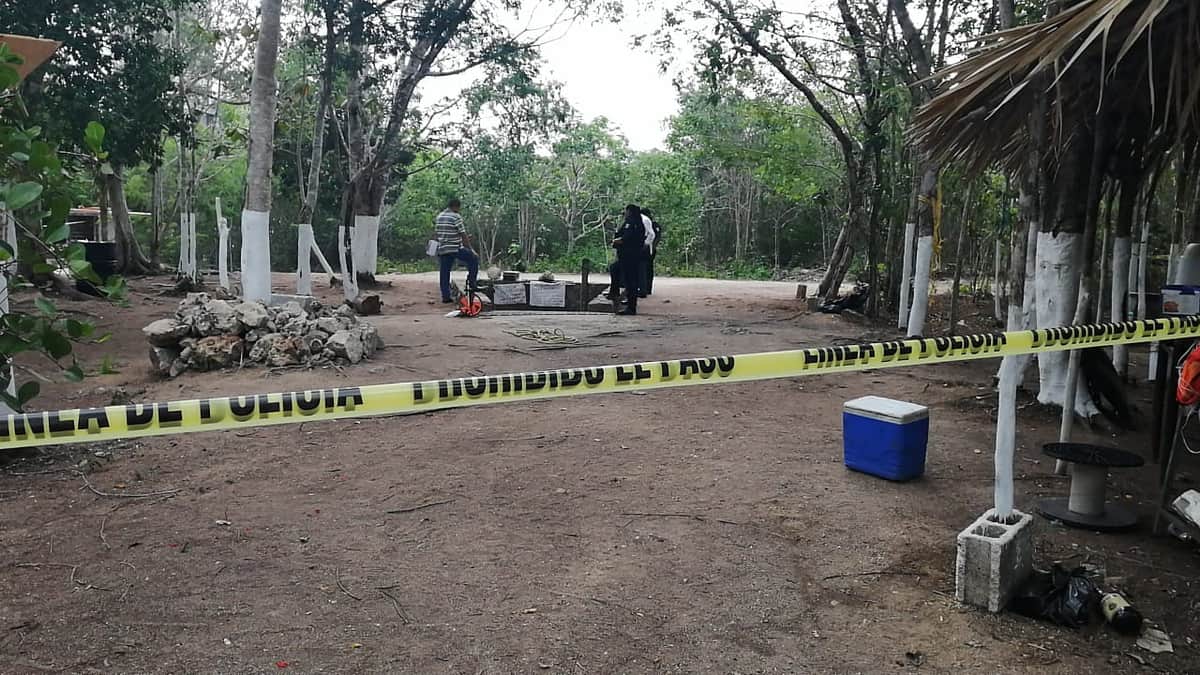 Hombre se ahoga en cenote a las afueras de Playa del Carmen
