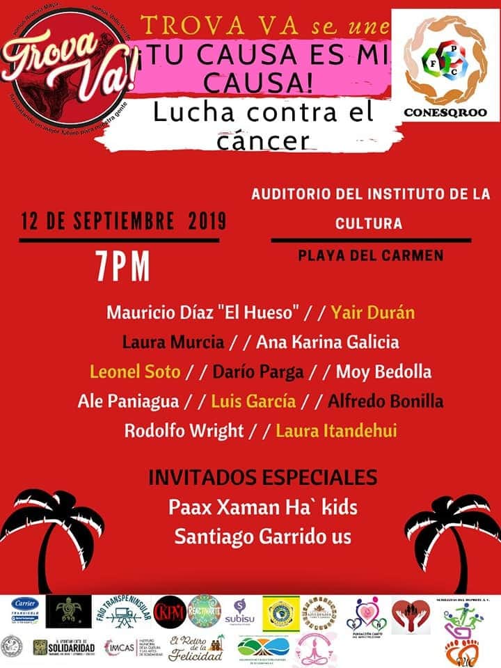 Organizan festival de trova en apoyo a mujeres con cáncer