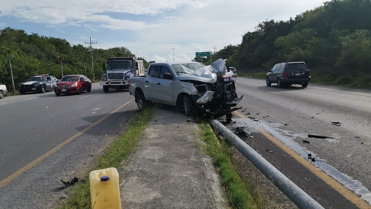 Choque en Calica deja cuatro lesionados