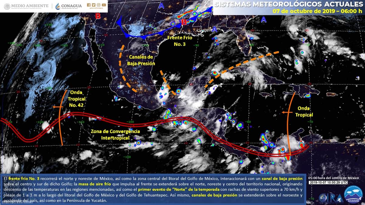 Clima: Sensación térmica mayor a 40 grados y lluvias para Quintana Roo