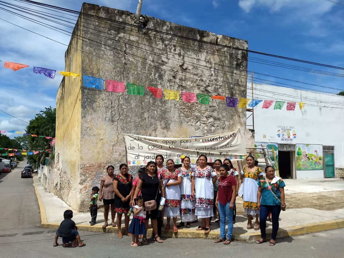 Protestan dueños de casas coloniales de Tihosuco contra declaratoria