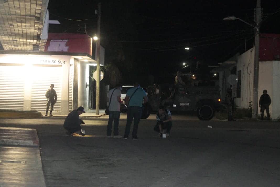 Disparan delincuentes contra la policía de Cozumel