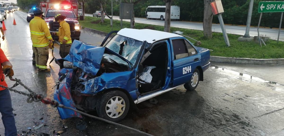 Muere taxista yucateco al ser impactado por un autobús