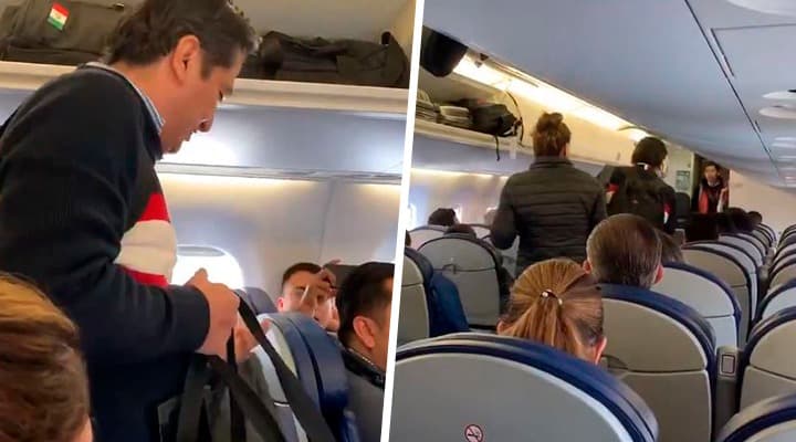 Se baja familia del avión cuando ve a AMLO, lo bautizan #LordMamon