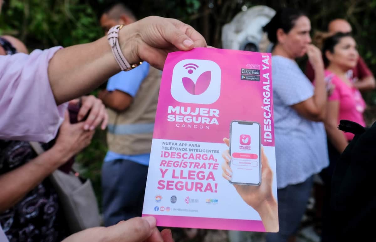 Lanzan app "Mujer segura" en Cancún para combatir la violencia de género