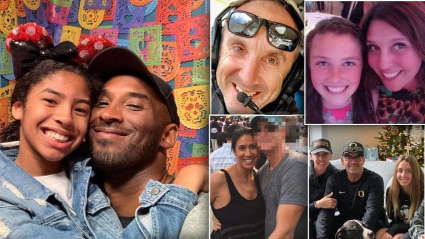 Identifican a las otras víctimas del accidente donde murió Kobe Bryant y su hija