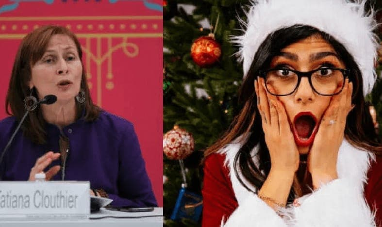 Engañan a Tatiana Clouthier; confunde a Mia Khalifa con estudiante de Oaxaca