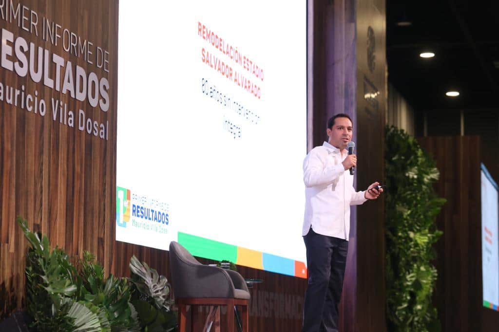 Yucatán 100% seguro e inversiones por 40 mil mdp, destaca Vila en su Primer Informe