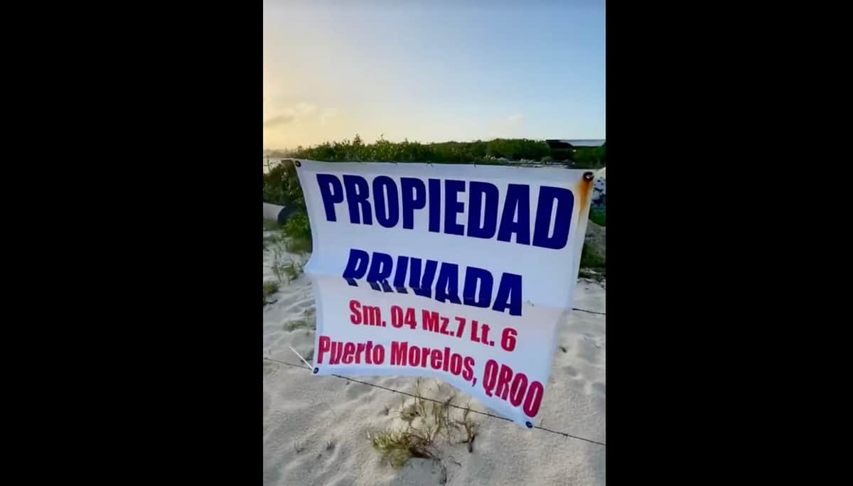 Video: Denuncia fotógrafo privatización de playa Punta Brava de Puerto Morelos