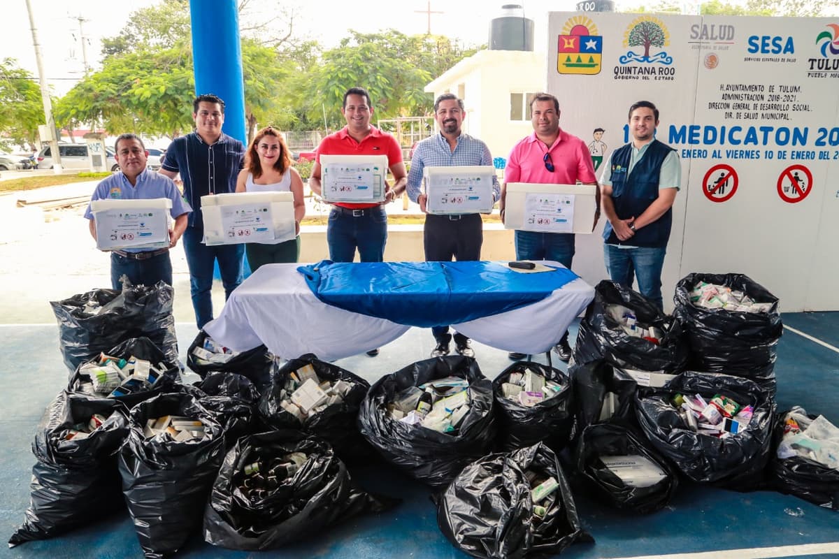 Realizan en Tulum el Medicatón 2020 para retirar medicamentos caducos