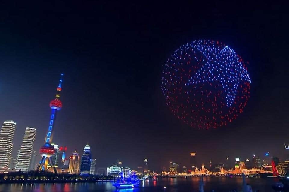 ¡Fuimos timados! Espectáculo de drones en China fue pregrabado
