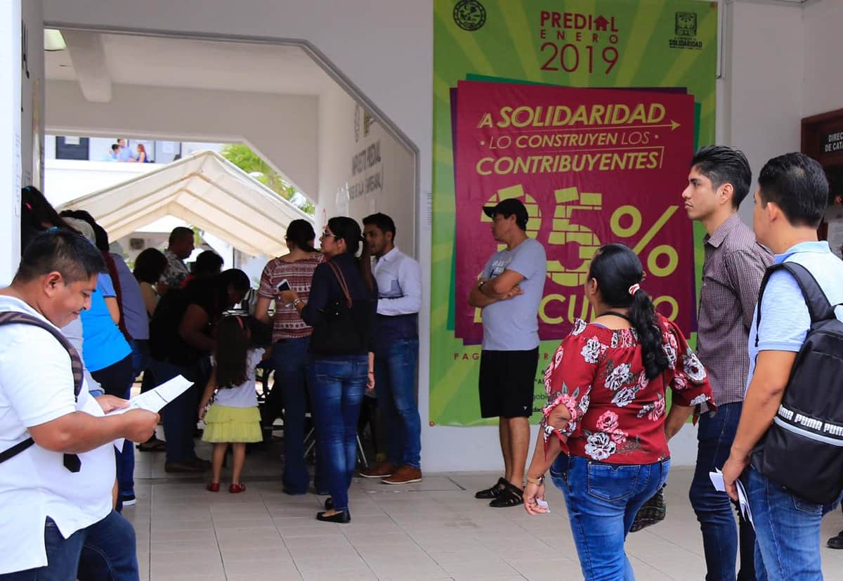 Descuento en pago de predial durante enero y febrero en Solidaridad