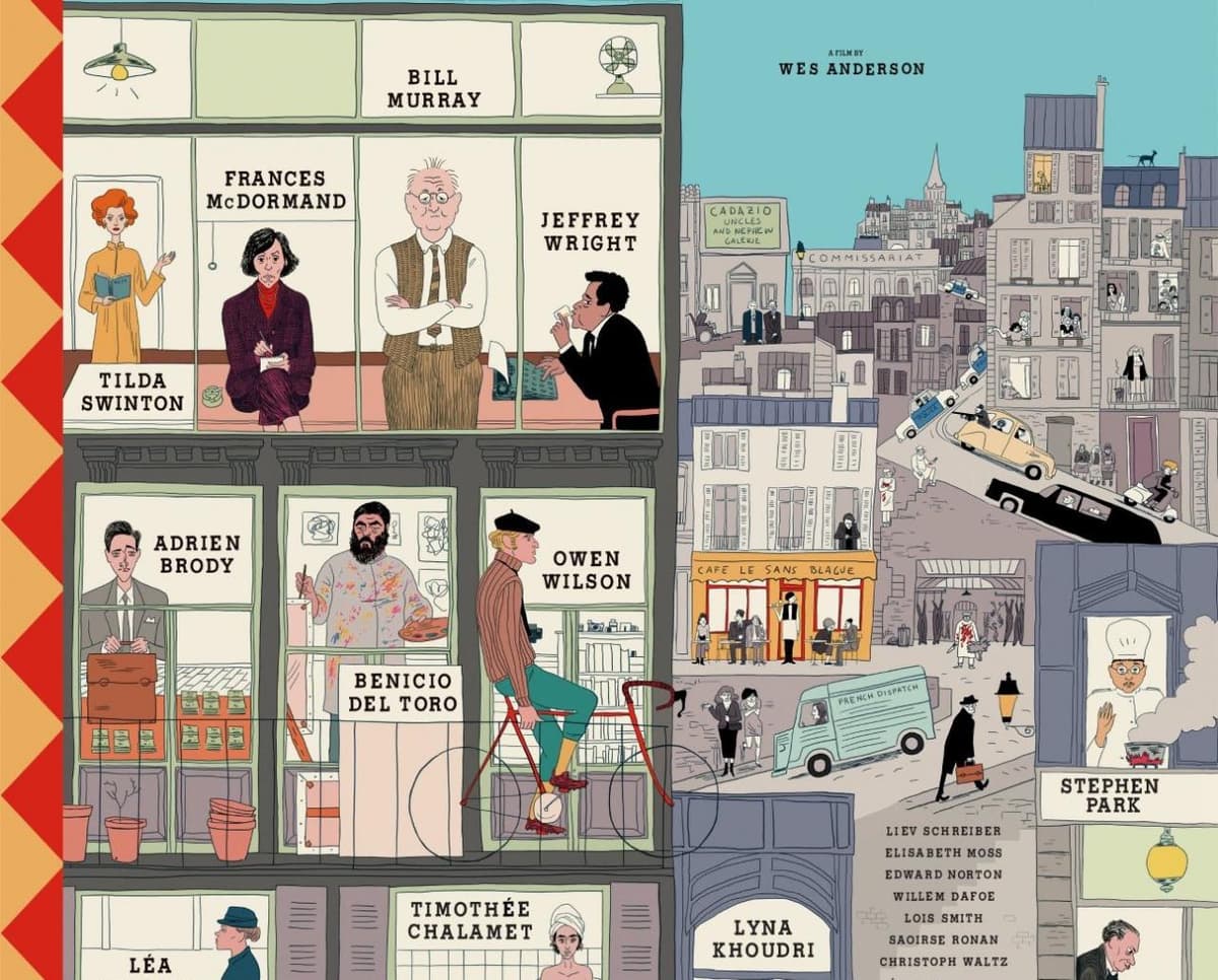 Mira el tráiler de "The French Dispatch", la nueva cinta de Wes Anderson