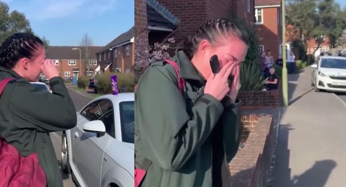 'Eres una heroína': enfermera llora con aplausos y vitoreos de sus vecinos