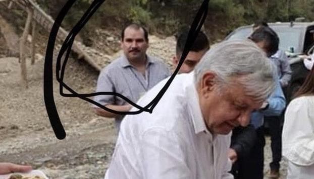 Desmienten a Calderón; persona en fotos con AMLO no es hermano de "El Chapo"