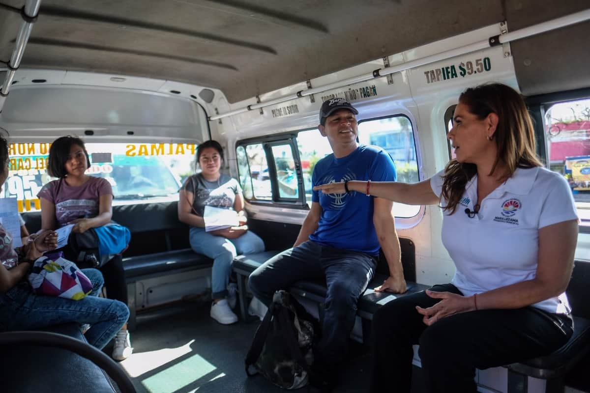 Transporte en Cancún no se suspende, lo vamos a supervisar: Mara Lezama