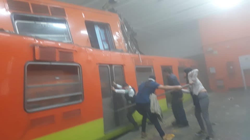 Revelan qué causó el choque de trenes en Metro Tacubaya de la Ciudad de México