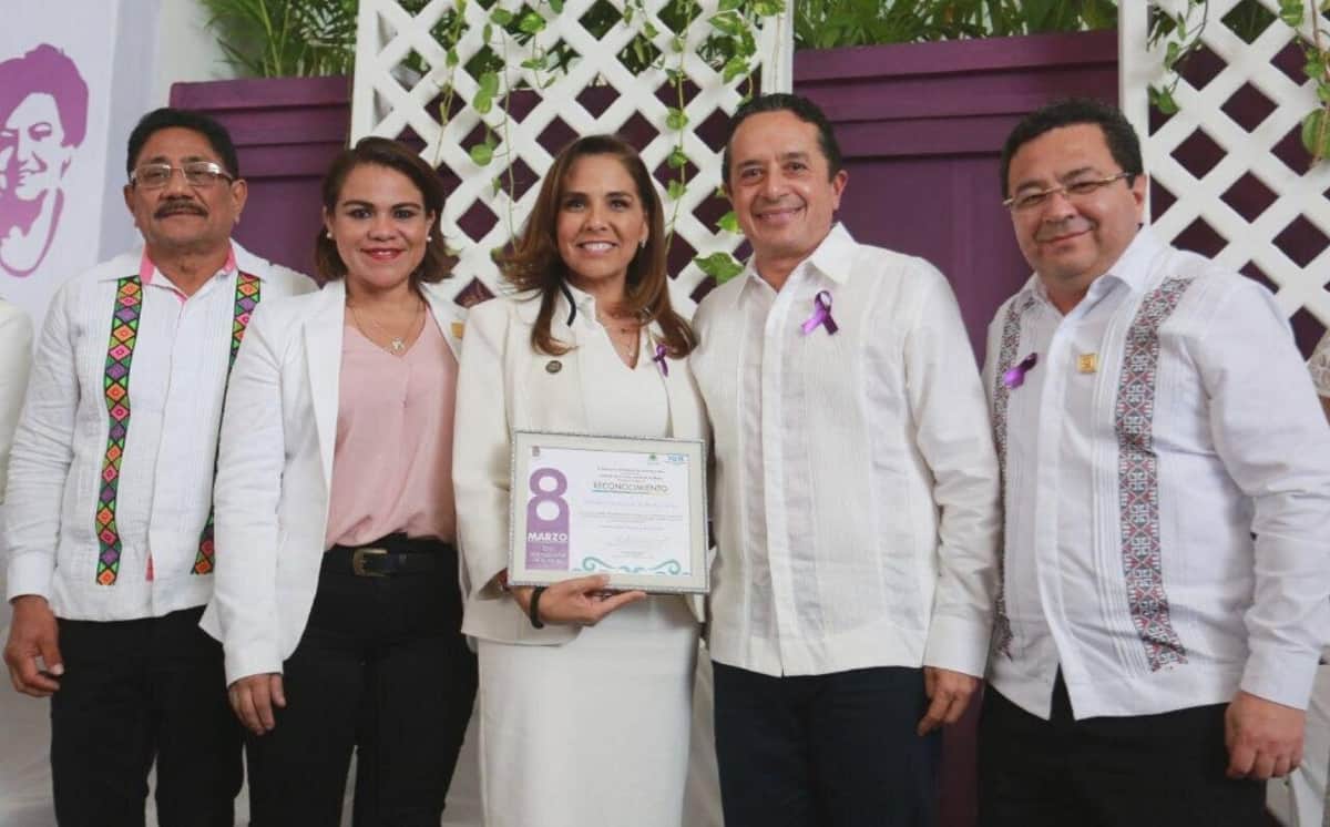 Reconocen a Mara Lezama por su labor en contribuir en la paz e igualdad