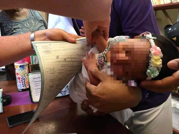 Registran a primer bebé con nombre completo en Maya