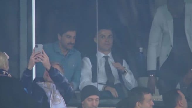 Video: Cristiano celebra el gol de Vinicius Jr. en el Clásico español