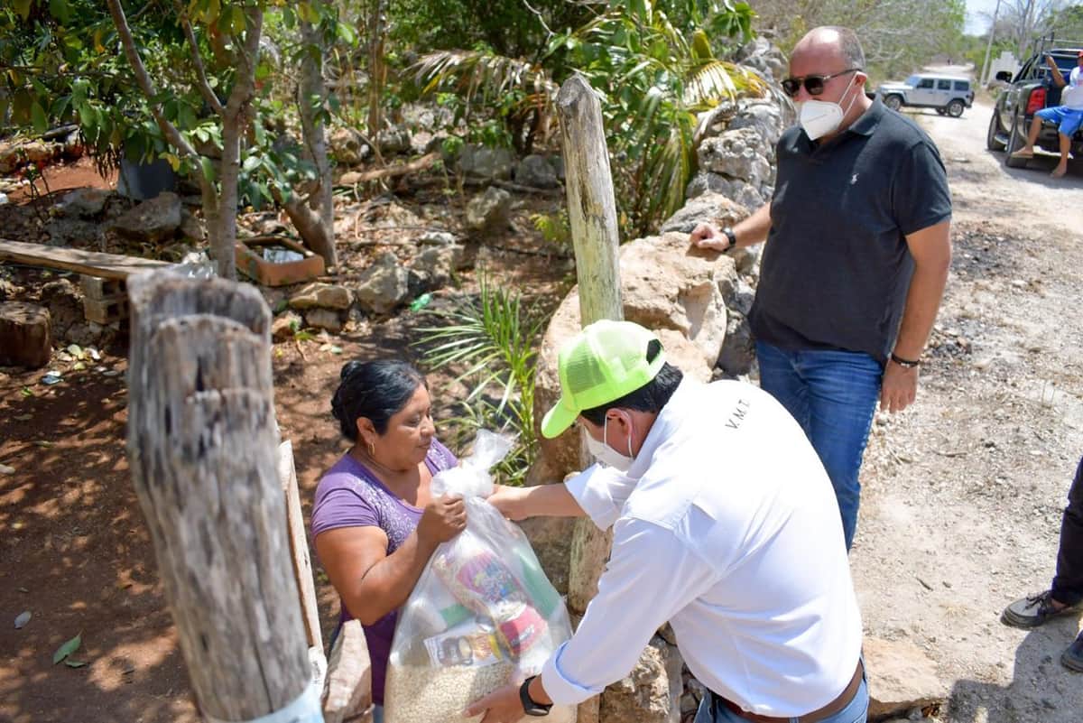Realizan jornada ayuda alimentaria en la Zona Maya por Covid-19