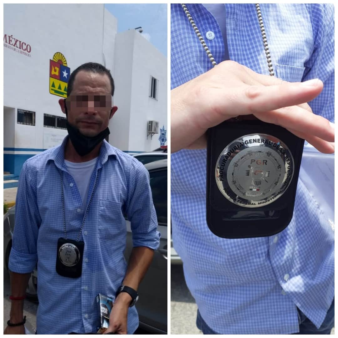 Detienen a falso agente de la PGR en Playa del Carmen