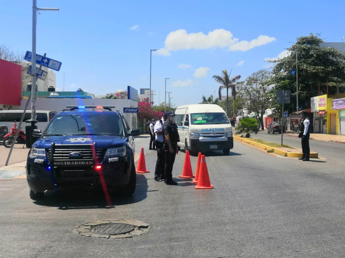 Estas son las vialidades que han sido cerradas en Playa del Carmen por Covid-19