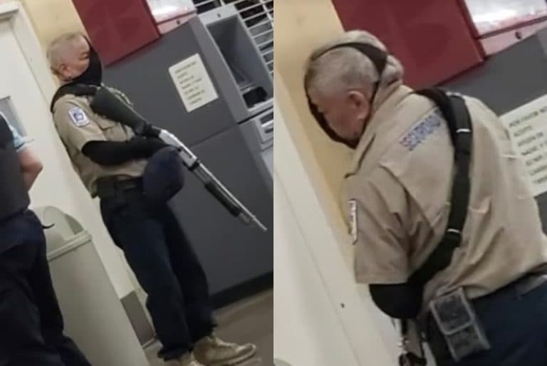 Por usar tanga como cubrebocas, guardia de seguridad se viraliza en redes