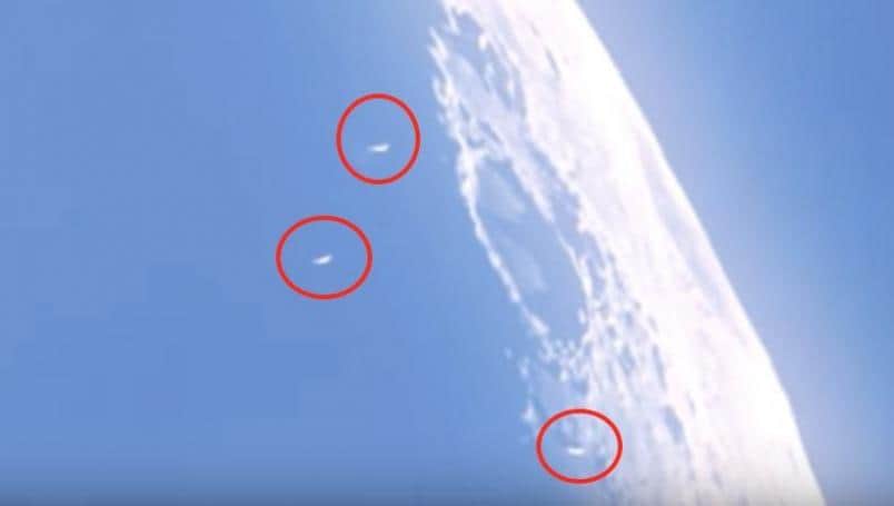 Video: ¿Captan OVNIS 'volando' alrededor de la Luna?