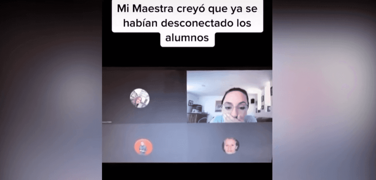 Maestra insulta a estudiantes en videollamada, olvidó cerrar su sesión