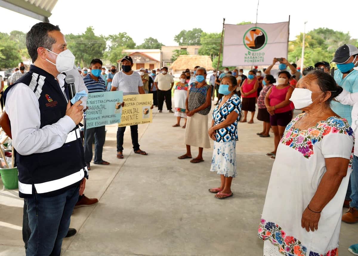 LLeva Carlos Joaquín apoyos a las zonas afectadas por inundaciones