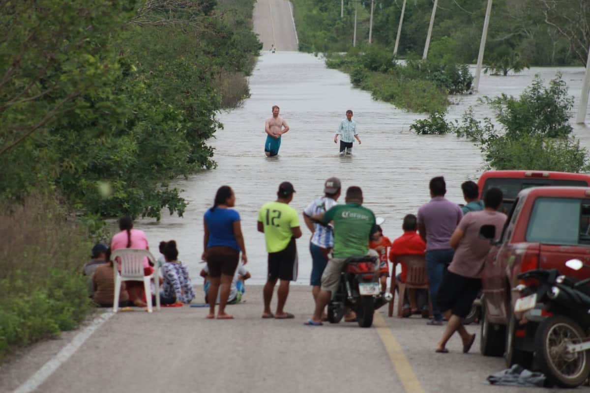 Familias afectadas por inundaciones en Quintana Roo ya están siendo ayudadas