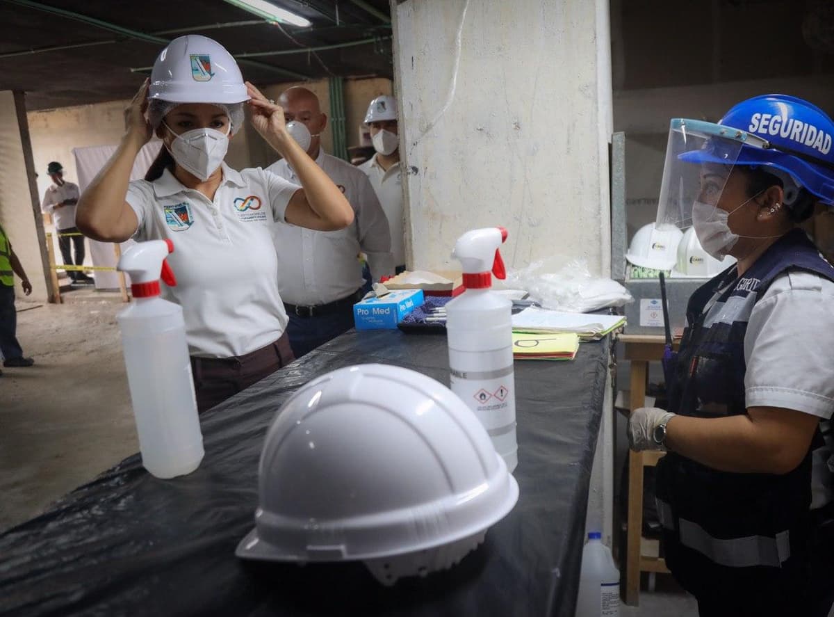Industria de la construcción inicia labores con nuevos protocolos de salud en Puerto Morelos