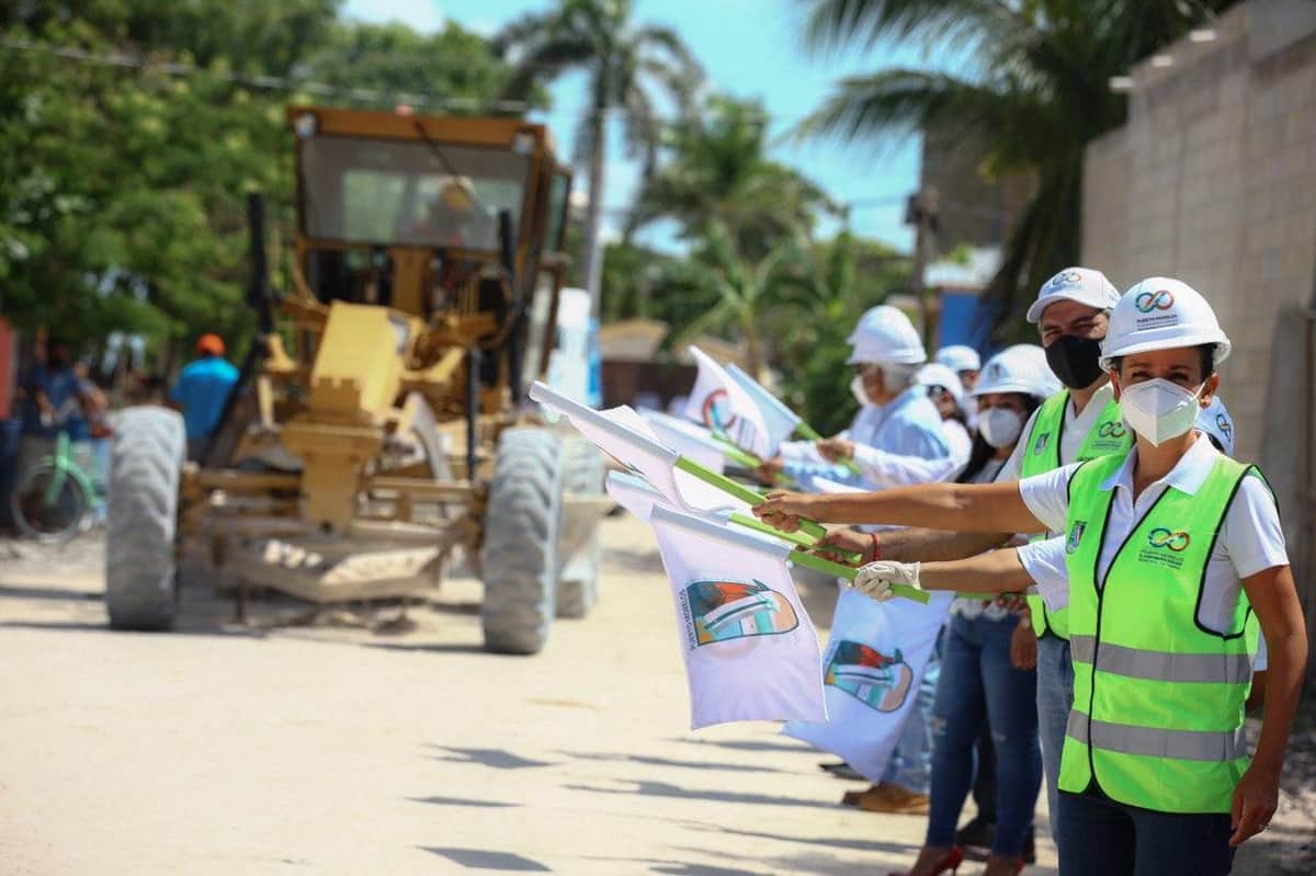 Puerto Morelos: Inician obras de pavimentación en las colonias, La Fe y Tierra Nueva