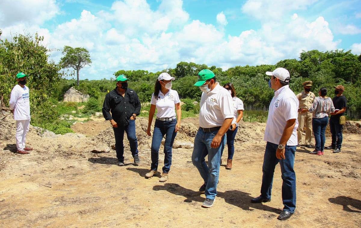 Convierten sargazo en arena fina en sitio de transferencia en Puerto Morelos