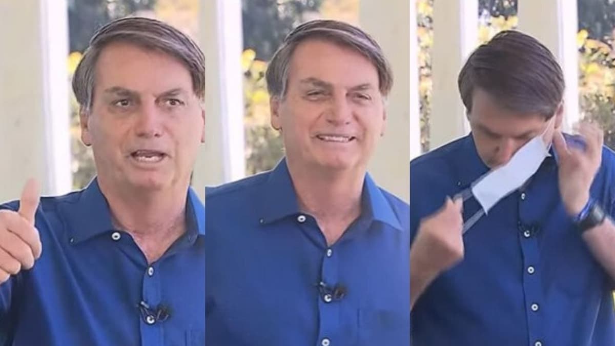 Es exclusivo de 'Gays': Bolsonaro se quita el cubrebocas y lo demandan