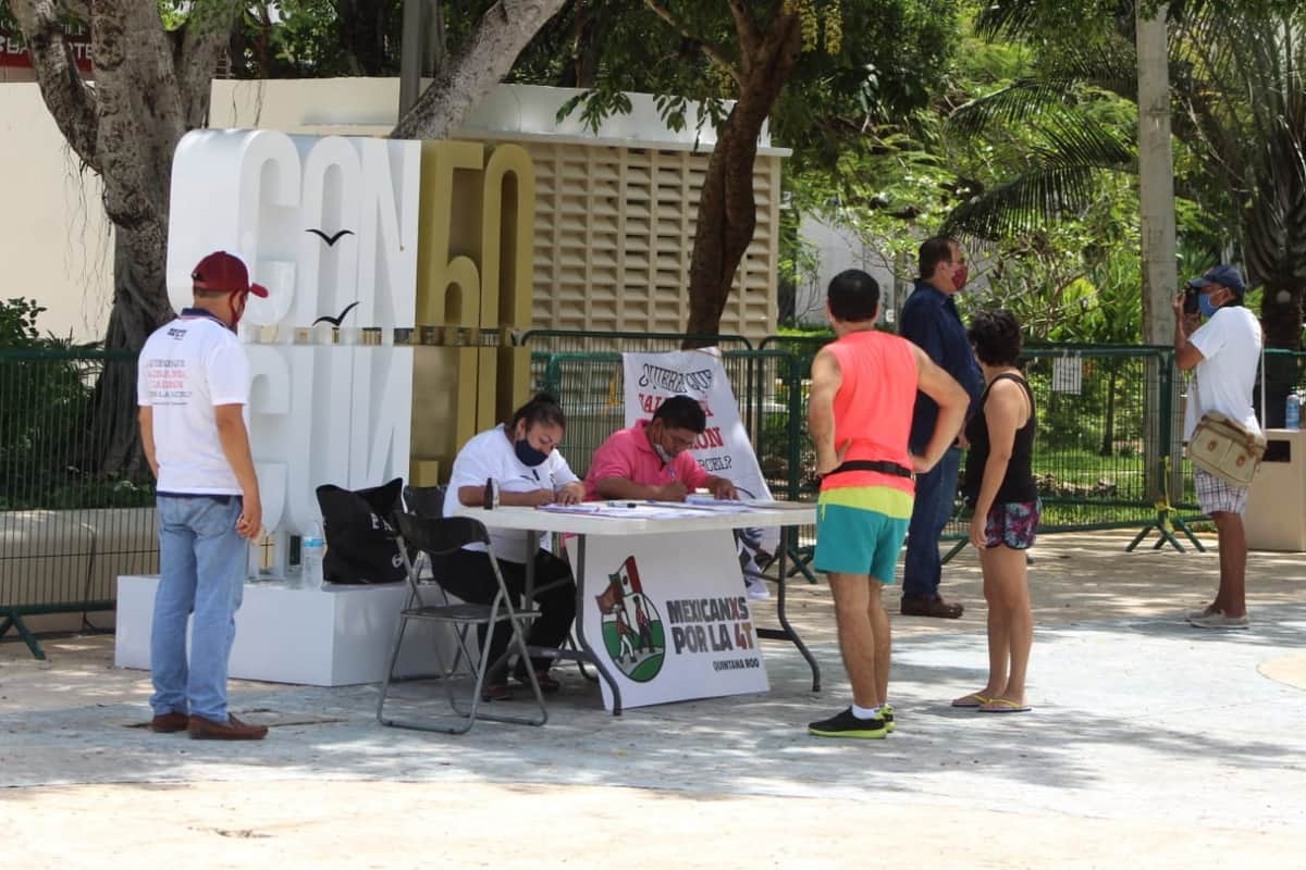Recaban 5 mil firmas en consulta sobre expresidentes en Quintana Roo