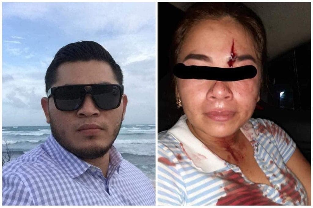 Policía ministerial "muele" a golpes a su pareja en Cancún