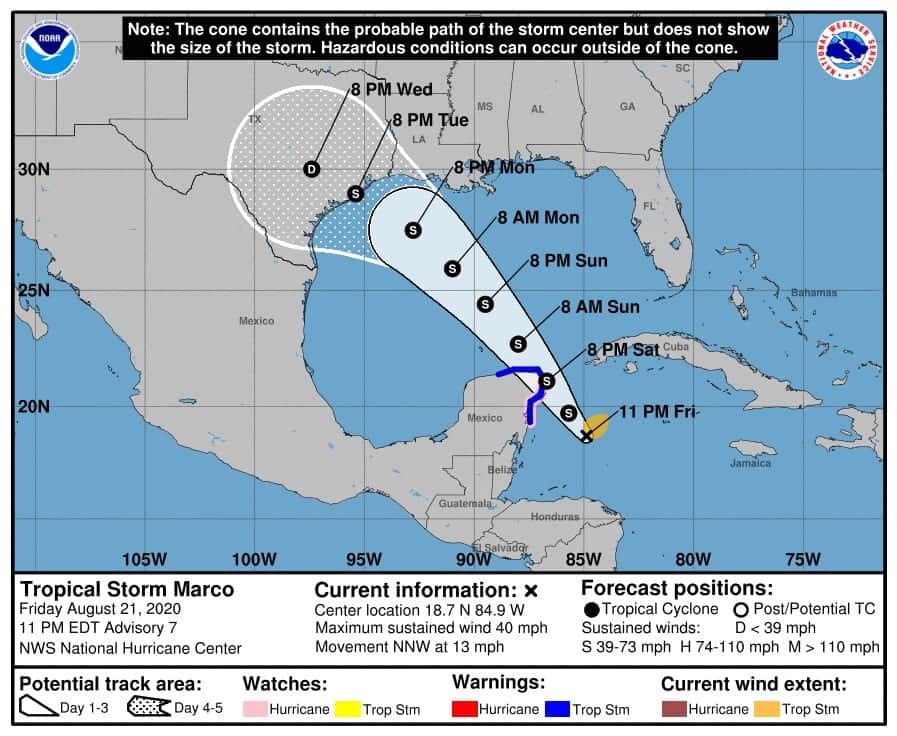 Se forma la tormenta tropical "Marco" en el Caribe