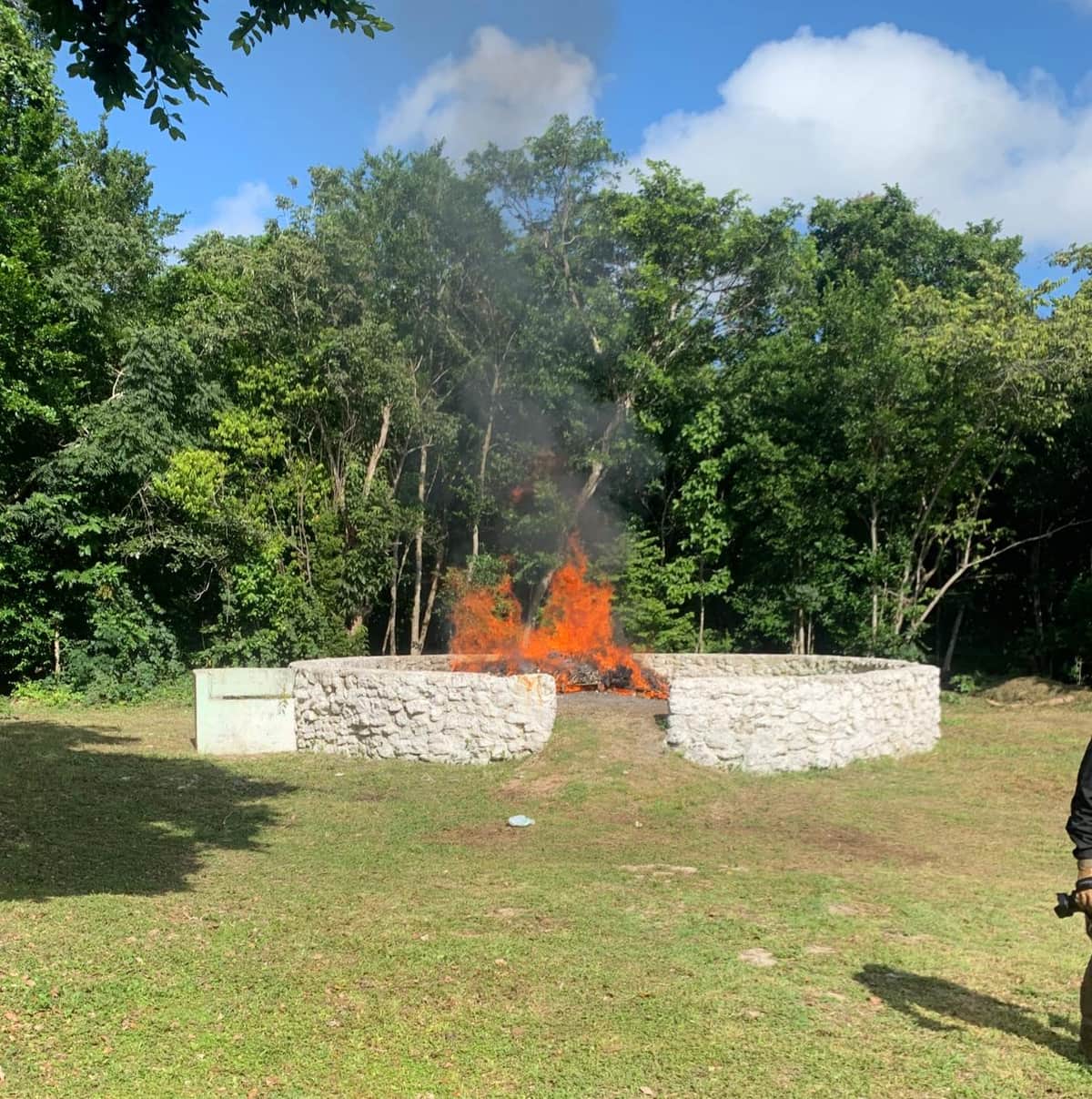 Incineran narcóticos decomisados en Quintana Roo